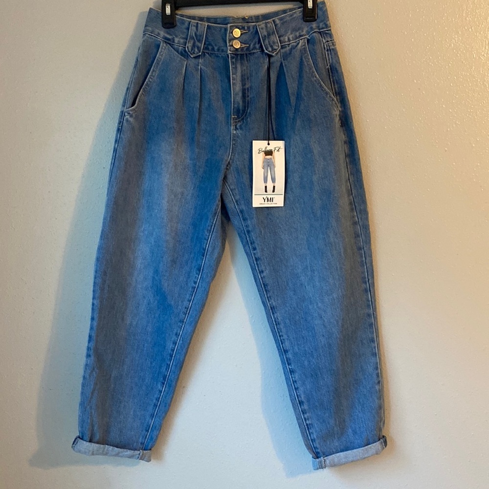 NWT YMI Balloon Fit Denim Jeans